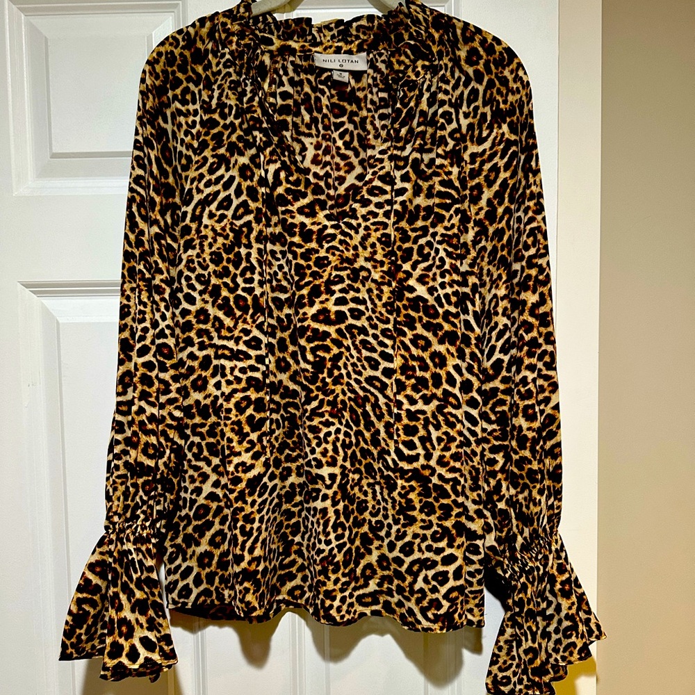 Leopard blouse- Nili Lotan for Target
